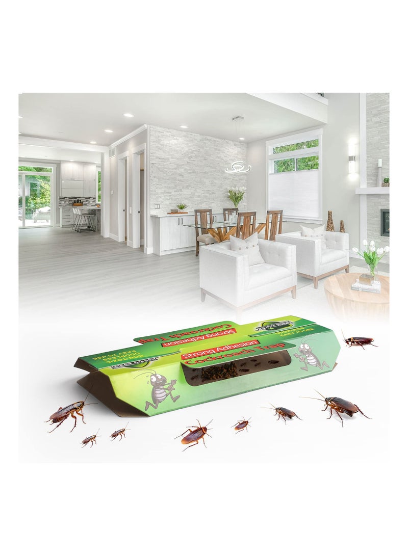 Zikra 20 Piece Roach Trap Cockroach Killer Indoor Home Roach Motel Friendly Indoor Pet Roach Killer For Roach Ants Spiders Bugs Beetles - Image 1