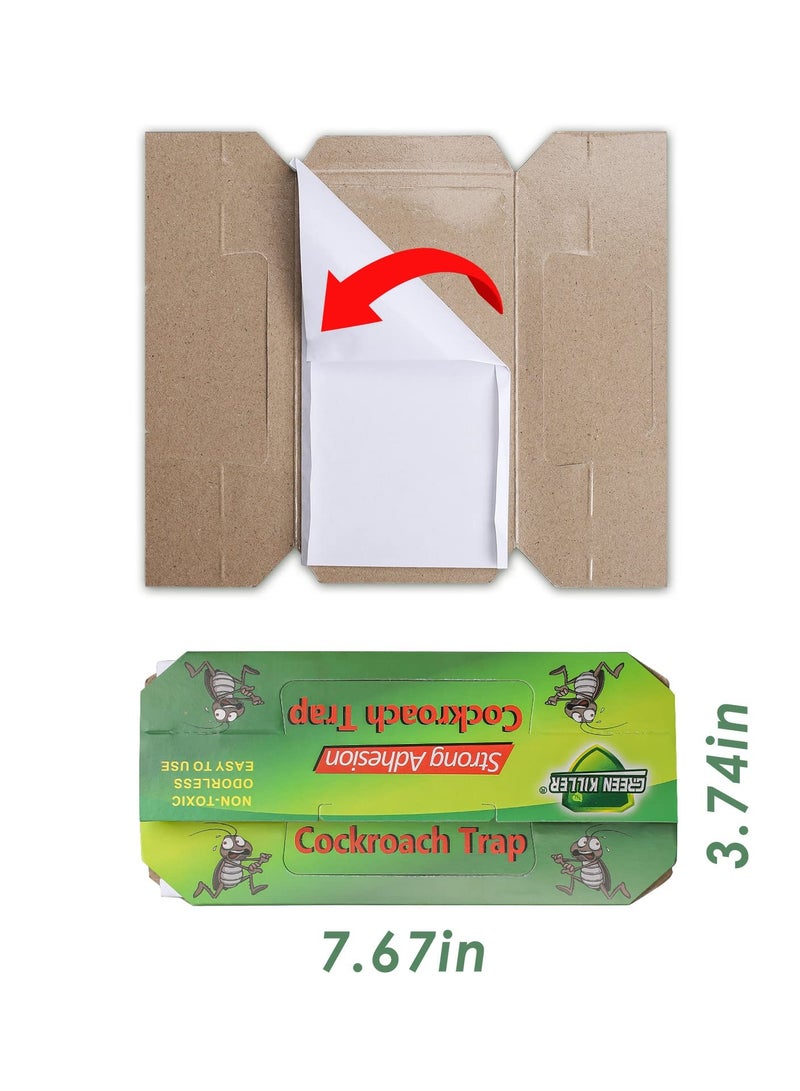 Zikra 20 Piece Roach Trap Cockroach Killer Indoor Home Roach Motel Friendly Indoor Pet Roach Killer For Roach Ants Spiders Bugs Beetles - Image 4