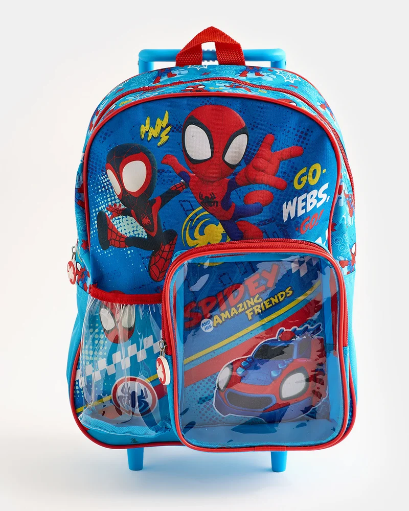 Redtag Blue Spidey 3 in 1 Trolley Set