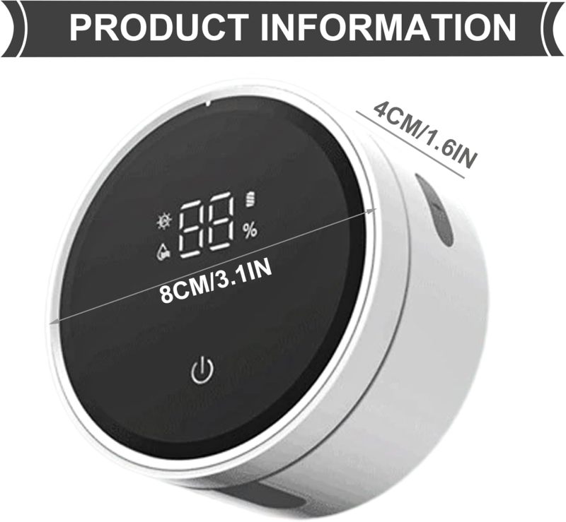 UV Toothbrush Holder White Wall Mounted - Wireless Charging Motion Sensor Smart Toothbrush Sanitizer with 99.9% Germ Elimination for Home Bathroom Travel Hygiene - Image 4
