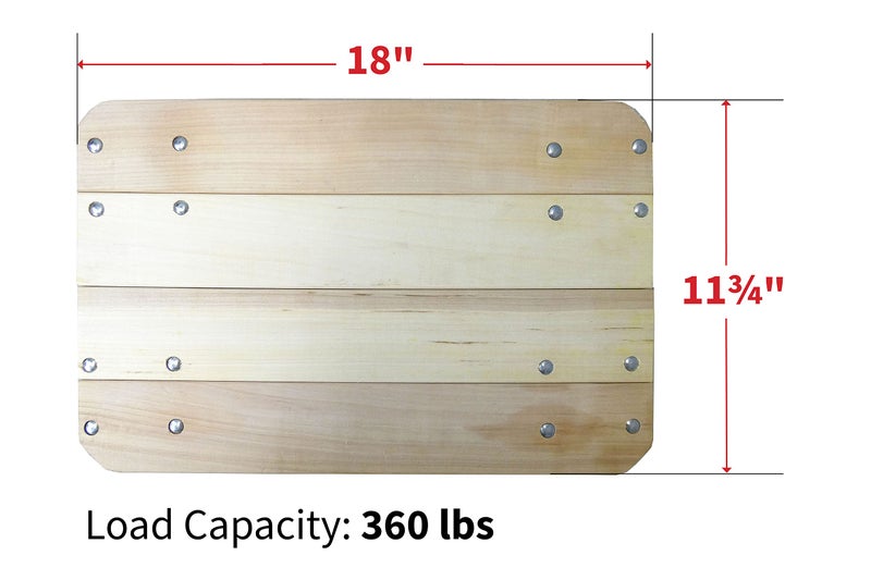 Shepherd Hardware 9854 Solid Wood Plant Dolly, 12-Inch x 18-Inch, 360-lb Load Capacity - Image 5
