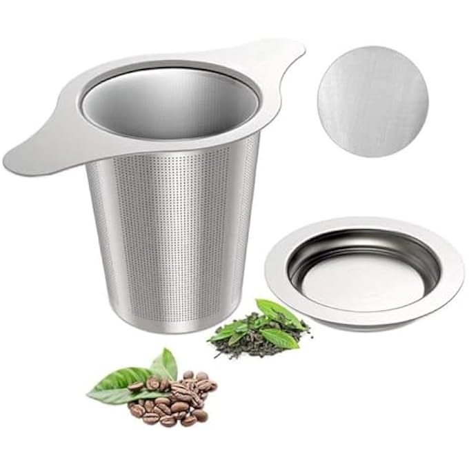 WUZIA 304 Stainless Steel 13Cm X 79Cm Tea Infuser Reusable Loose Leaf Tea Strainer With Fine Mesh Filter For Teapot Or Cup - Image 5