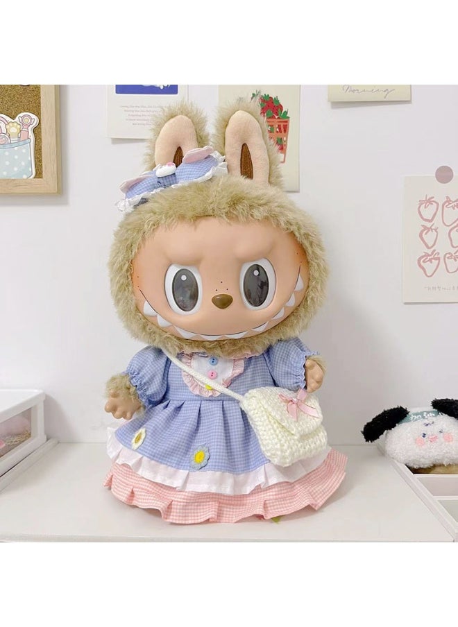 LABUBU 38cm Reversible Plush Doll Outfit - Clothes Only, Doll Not Included 