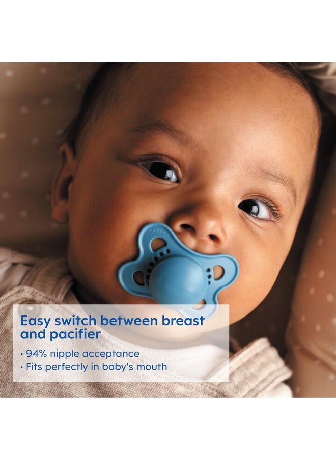 MAM Original Matte Baby Pacifier, Nipple Shape Helps Promote Healthy Oral Development, Sterilizer Case, 2 Pack, 0-6 Months, Girl,2 Count (Pack Of 1)  - Image 4