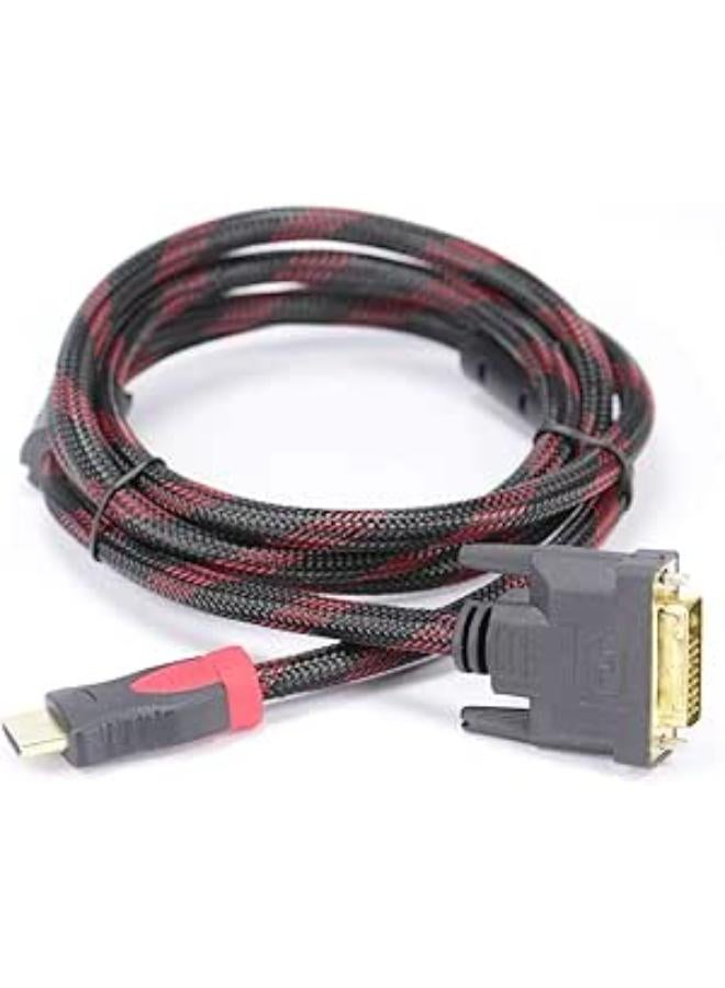 Nanotek Nanotek HDMI Male to VGA Male Video Converter Cable Adapter- Black and Red