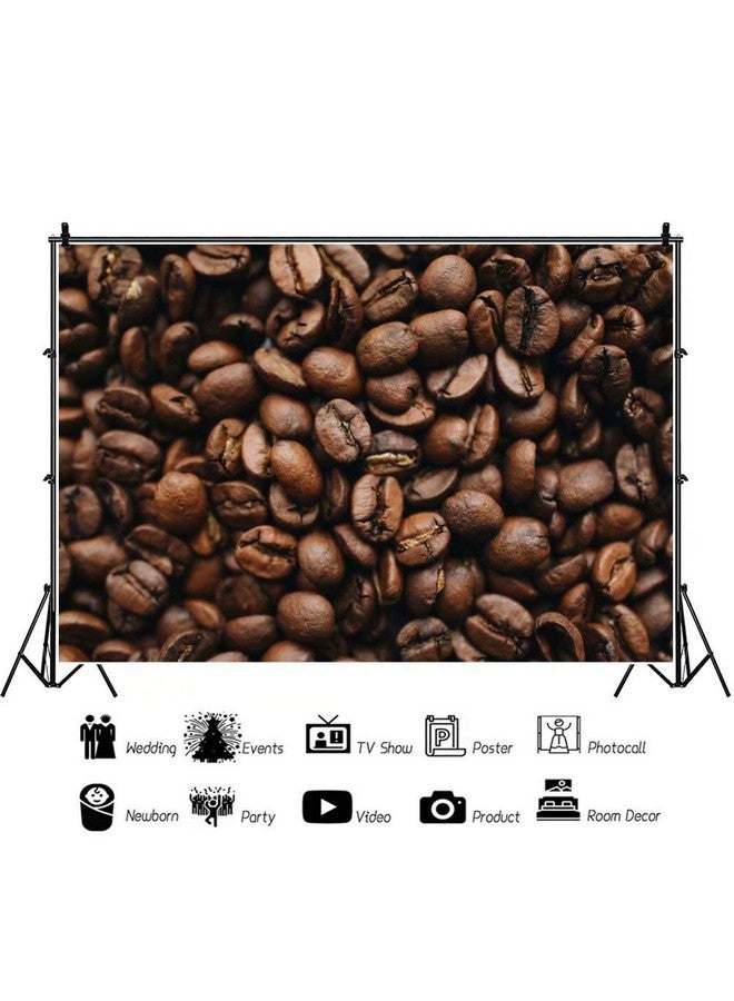 shensu خلفية تصوير لمقهى حبوب القهوة 9X6 قدم زينة حفلة عيد ميلاد للبالغين والأطفال لافتة خلفية لصور كشك التصوير - Image 2