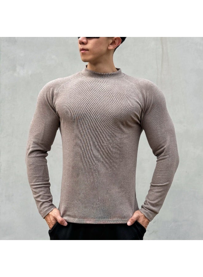 Shirt Men Long Sleeve  Cool Dry Men's Athletic Workout Running T-Shirt Tops  Sports Rash Guard Base Layer