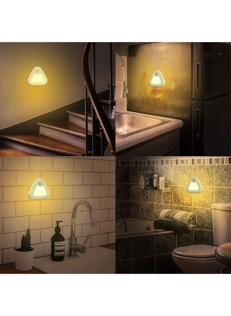 Barakah Motion Sensor Night Light, Magnetic Lights Indoor by Battery Powered Cordless LED Lamp with Magnetic Base, 3200K warm yellow LED light for wardrobes, closets, bathrooms, Hallways, 2 Pack - Image 5