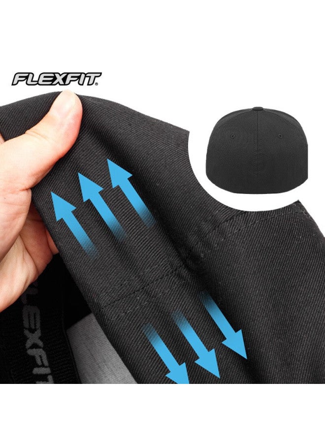 Flexfit Captain America Style Full-coverage Large Head Baseball Cap Uni High-top Sun Protection Outdoor Casual Visor Hat - Image 4