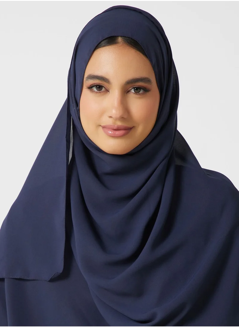 hayas closet Embroidered Front Open Abaya