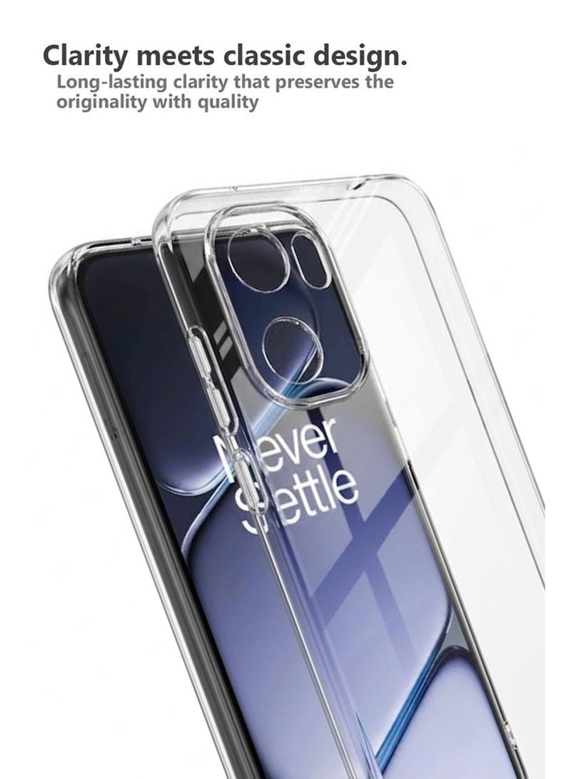 For OnePlus 15R - Transparent 2.0 mm Silicone Drop-Proof Clear Protective Phone Cover - Transparent - Image 4