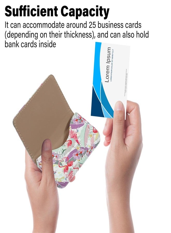 ال-دي محفظة حجب RFID - حامل بطاقات ائتمان أعمال من الجلد بتصميم بسيط، لون أحمر وردي، مقاس صغير - Image 3