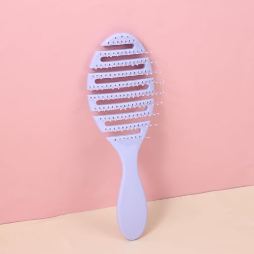XELYTON Detangling Hair Brush for Pain-Free Brushing on All Wet or Dry Hair Types, Fluffy High Skull Plant Fiber Pork Rib Comb Bristles, Wheat Straw Hair Brush Hollow Out Styling Comb (Oval + Rectangular) - Image 4