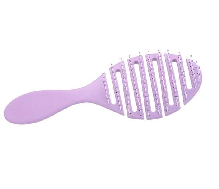 XELYTON Detangling Hair Brush for Pain-Free Brushing on All Wet or Dry Hair Types, Fluffy High Skull Plant Fiber Pork Rib Comb Bristles, Wheat Straw Hair Brush Hollow Out Styling Comb (Oval + Rectangular) - Image 1