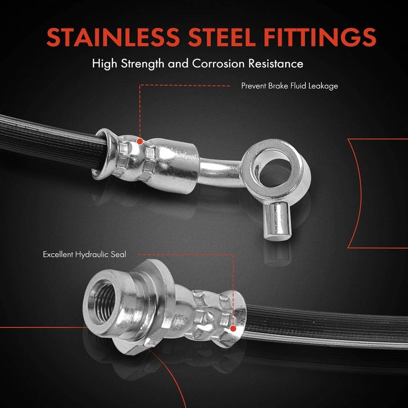 A-Premium Brake Hydraulic Hose for Nissan Altima and Maxima - Image 4