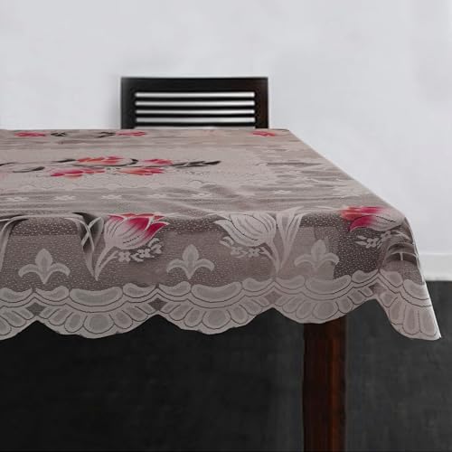 Homerz Premium 6-8 Seater Table Cloth, Soft Cotton Knitting Fabric (Spring-104, 60x90 inch- 6-8 Seater) - Image 2