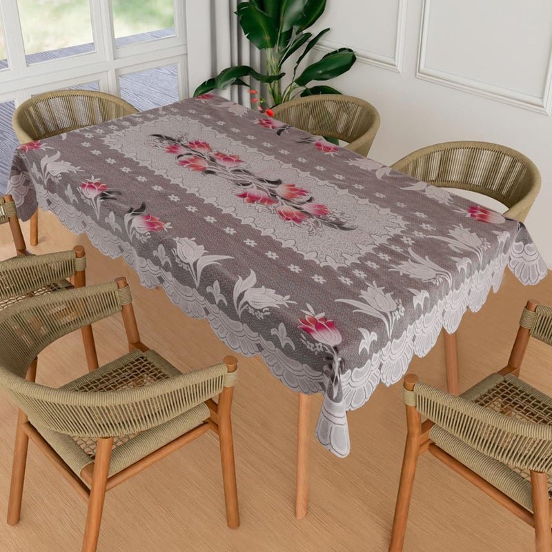 Homerz Premium 6-8 Seater Table Cloth, Soft Cotton Knitting Fabric (Spring-104, 60x90 inch- 6-8 Seater) - Image 5