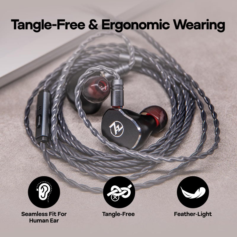 Linsoul Tripowin Grace Detachable Silver-Plated Oxygen Free Copper OFC in Ear Earphone Cable with Microphone for Audiophile Replacement Cable (2Pin) - Image 5