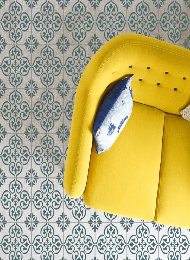 جي جي أس أس ديزاينز قوالب بلاط قابلة لإعادة الاستخدام من GSS Designs، مقاس 12×12 بوصة، قوالب أرضيات كبيرة لطلاء الأرضيات، قوالب جدران 12×12 بوصة لطلاء استنسل خرساني لطلاء الفناء، قوالب طلاء الجدران - Image 3