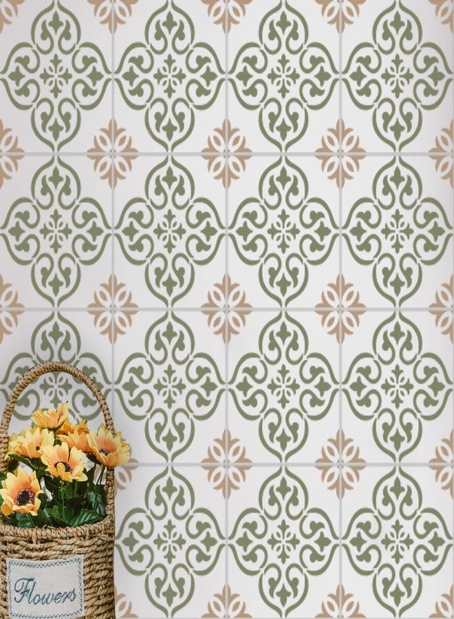 جي جي أس أس ديزاينز قوالب بلاط قابلة لإعادة الاستخدام من GSS Designs، مقاس 12×12 بوصة، قوالب أرضيات كبيرة لطلاء الأرضيات، قوالب جدران 12×12 بوصة لطلاء استنسل خرساني لطلاء الفناء، قوالب طلاء الجدران - Image 2