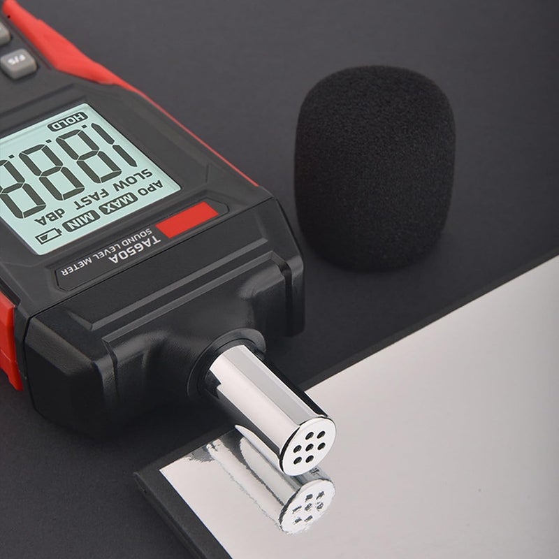Portable Noise Decibel Meter 30 130dBA Sound Level Reader with Backlight LCD Display - Image 5