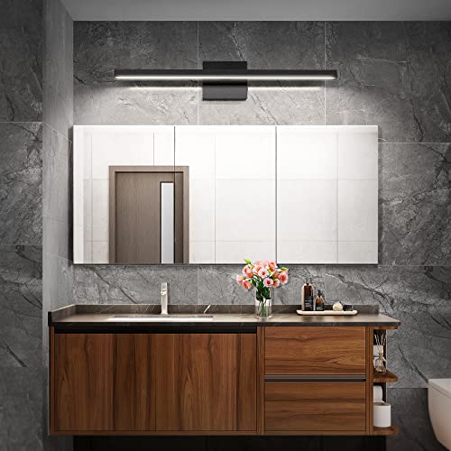 VOLISUN Modern Bathroom Vanity Light 23.6 inch, 14W Dimmable 5CCT Led Bathroom Light Fixture Over Mirror, Black Bar Vanity Light for Bathrooms Mirror Cabinets Bedroom-ETL Certificated - Image 4