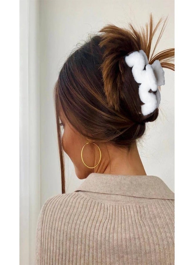 Bmobuo 5 Inch Fuzzy Claw Clips, 2 Pack, Large Claw Clips for Thick, Long, Curly Hair, Strong Hold, Non-Slip - Image 3