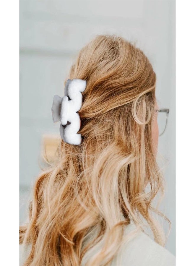 Bmobuo 5 Inch Fuzzy Claw Clips, 2 Pack, Large Claw Clips for Thick, Long, Curly Hair, Strong Hold, Non-Slip - Image 5