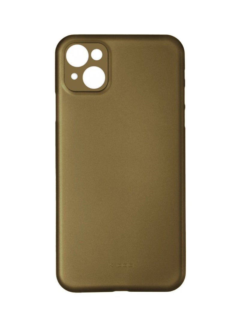 K-Doo غطاء خلفي رقيق للغاية من Air Skin لجهاز iphone 13 بتصميم غير قابل للانزلاق كامل التغطية باللون الذهبي - Image 2