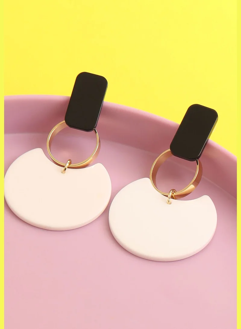 SOHI Gold Plated Party Designer Drop Earring For Women