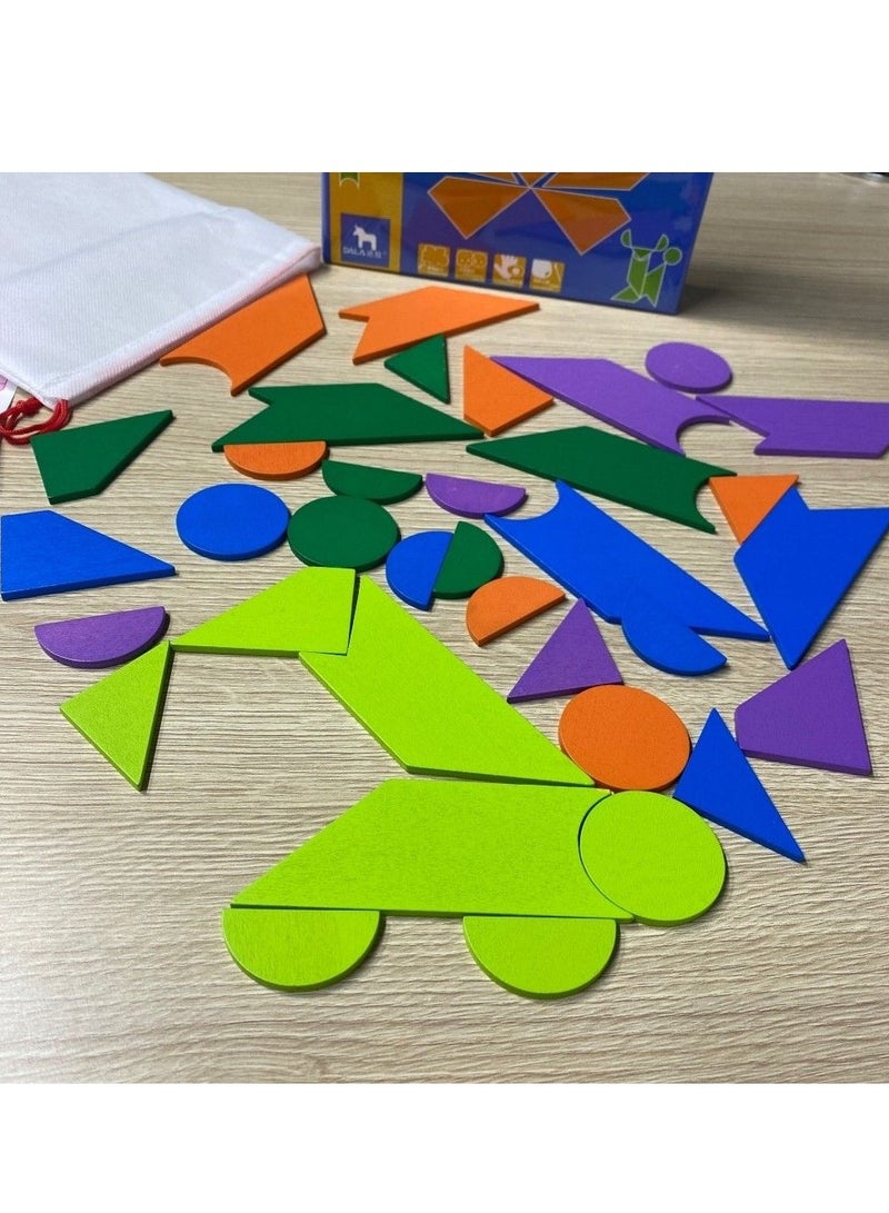 بازل الأشكال الهندسية - لعبة تعليمية للأطفال - من الصفوة - Image 4