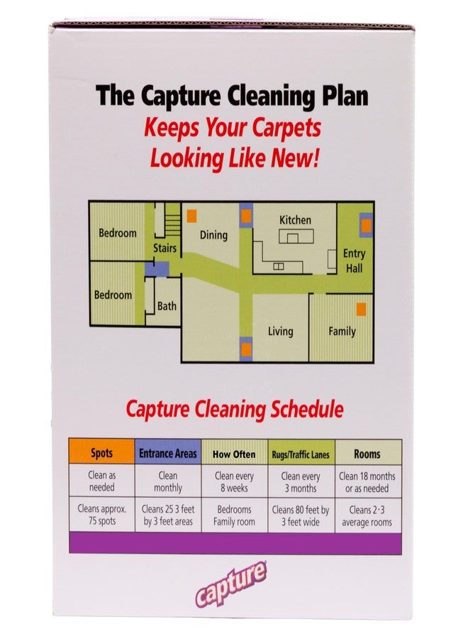 Capture Carpet Total Care Kit 400 - Home Couch and Upholstery, Car Rug, Dogs & Cats Pet Carpet Cleaner Solution - Strength Odor Eliminator, Stains Spot Remover, Non Liquid & No Harsh Chemical - Image 2