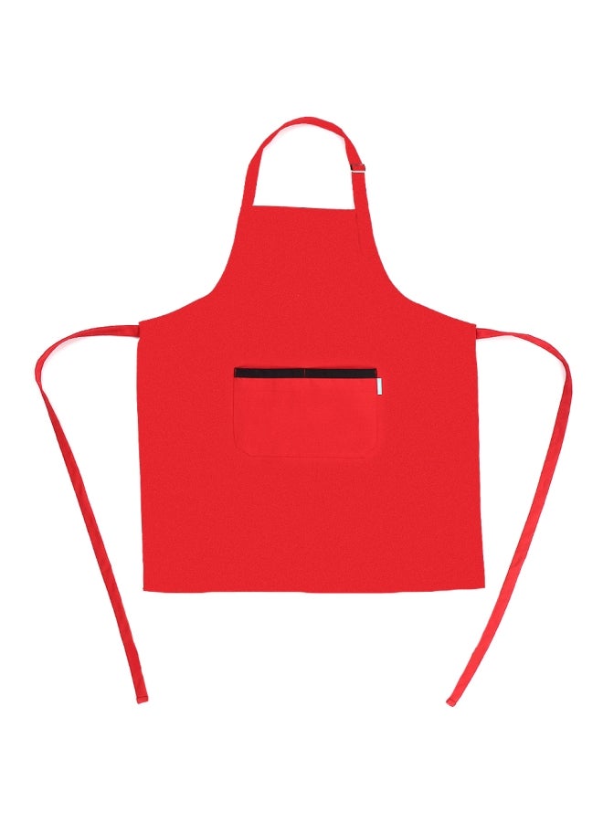 esonmus Multi-Purpose Kitchen BBQ Restaurant Apron Red 80x70centimeter - Image 1