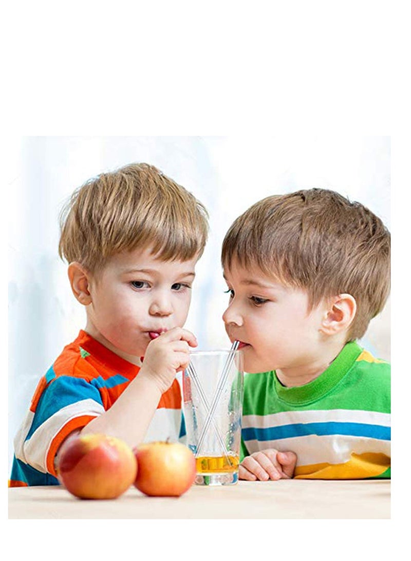 2 Pack Reusable Telescopic Straw, Stainless Steel Collapsible Drinking Straw, Portable Metal Straw Kit with Cleaning Brush & Carabiner - Image 2