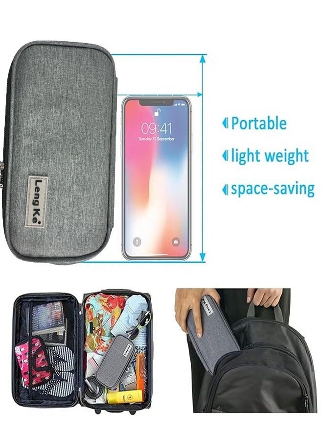 Leng Ke Insulin Cooler Travel Case, Portable Diabetic Supplies Organizer Bag, Insulated Medication Storage Pouch for Insulin Pens, Glucose Meter, Lightweight - Image 5