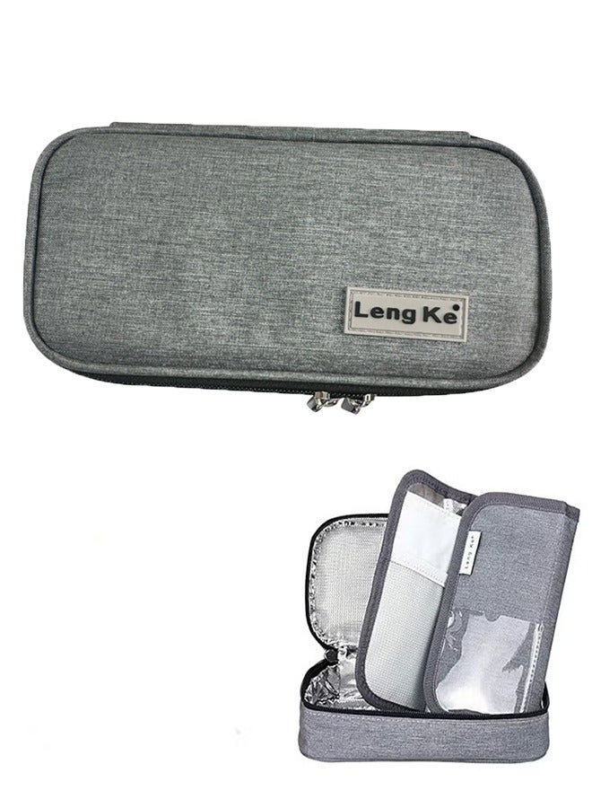 Leng Ke Insulin Cooler Travel Case, Portable Diabetic Supplies Organizer Bag, Insulated Medication Storage Pouch for Insulin Pens, Glucose Meter, Lightweight - Image 4