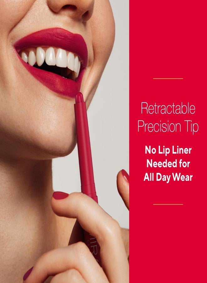 Mirabella - Velvet Matte Lip Crayon, Retractable Highly-Pigmented 2-in-1 Makeup, Long-Lasting Hydrating Lipstick Crayon + Lip Liner, Moisturizing Cream-to-Matte Lipcare Formula, Forever - Image 2