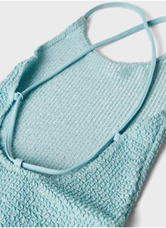 MANGO Kids Textured Swimsuit  - Image 4