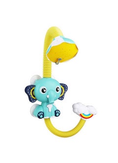 Baby Shower Shower Toy Electric Water Spray Elephant Bathroom Water Props Children's Gifts Wholesale-Color:Blue