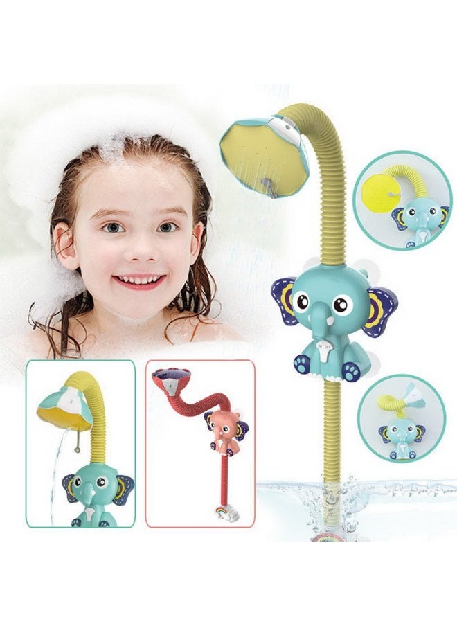 Generic - Baby Shower Shower Toy Electric Water Spray Elephant Bathroom Water Props Children's Gifts Wholesale-Color:Blue - Image 1