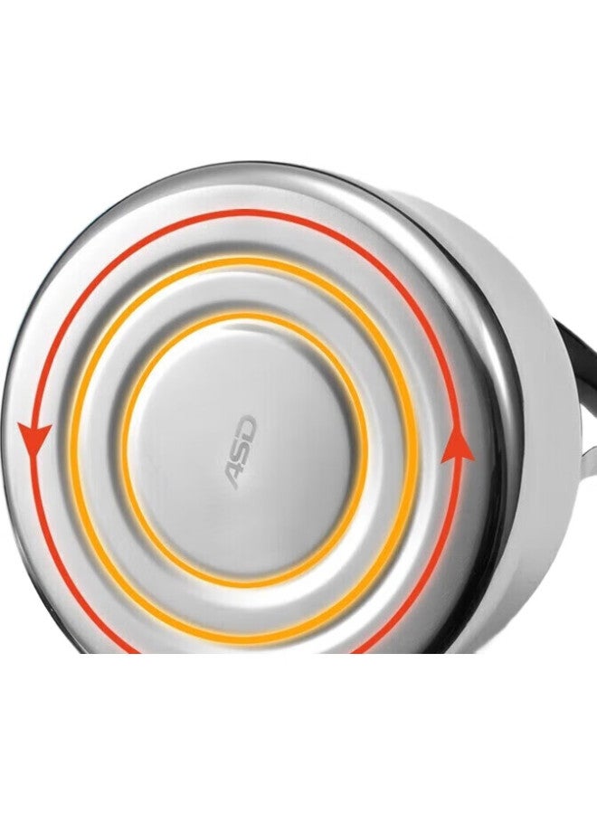 Asd Kettle, Thickened 304 Stainless Steel, 4L Capacity, Whistling Water Boiler, Compatible With Gas And Induction Cooktops, Model Hs04T2Wg - Image 2