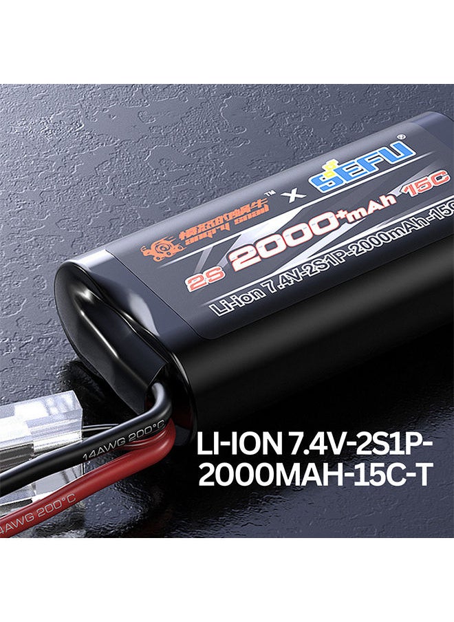 Mjx - Brushless Rc Hobby Grade Truck 2s Battery 1:14 Scale Radio Controlled Off-Roader Electronic Monster Rtr All Terrain Blue - Image 1