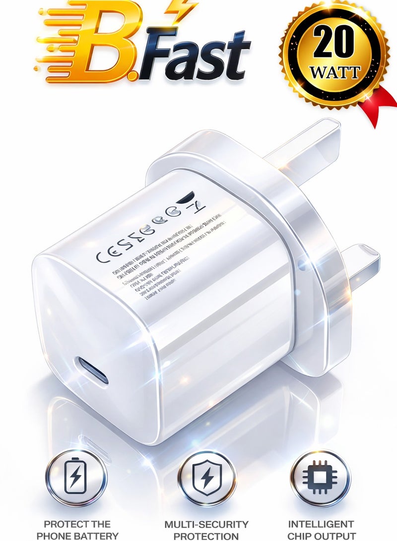 B-Fast 20W Home Charger with Fast PD Input