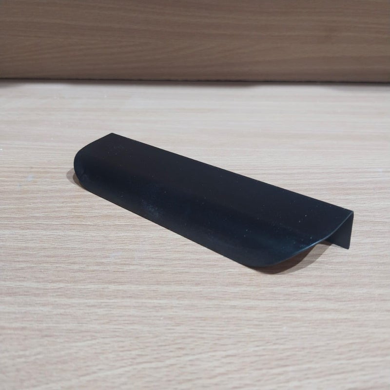 Hidden Kitchen Cabinet Handles, Black, Multiple Sizes.Modern Kitchen Cabinet Knobs 5 Pack for Furniture and Cabinets (15cm) - Image 1