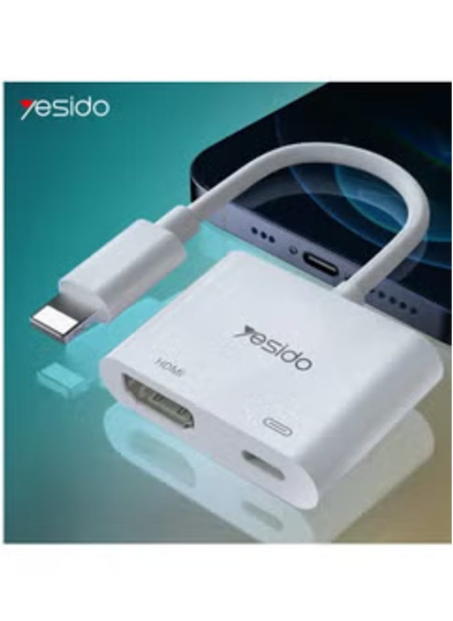 ELTRAZONE - HM06 Lightning to HDMI Adapter for iPhone – Connect Your Device to HDTV or Monitor - Image 1