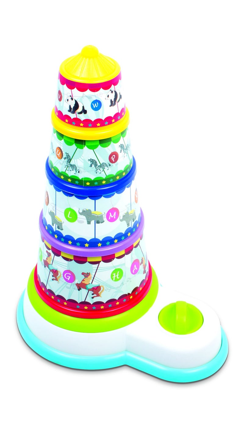 Giggles Funskool - Melody Funfair, Multicolour Musical Stacking Toy, Toy for Kids, Helps to Sort,Stack and Nest, 12 Months & Above, Infant and Preschool Toys - Image 1