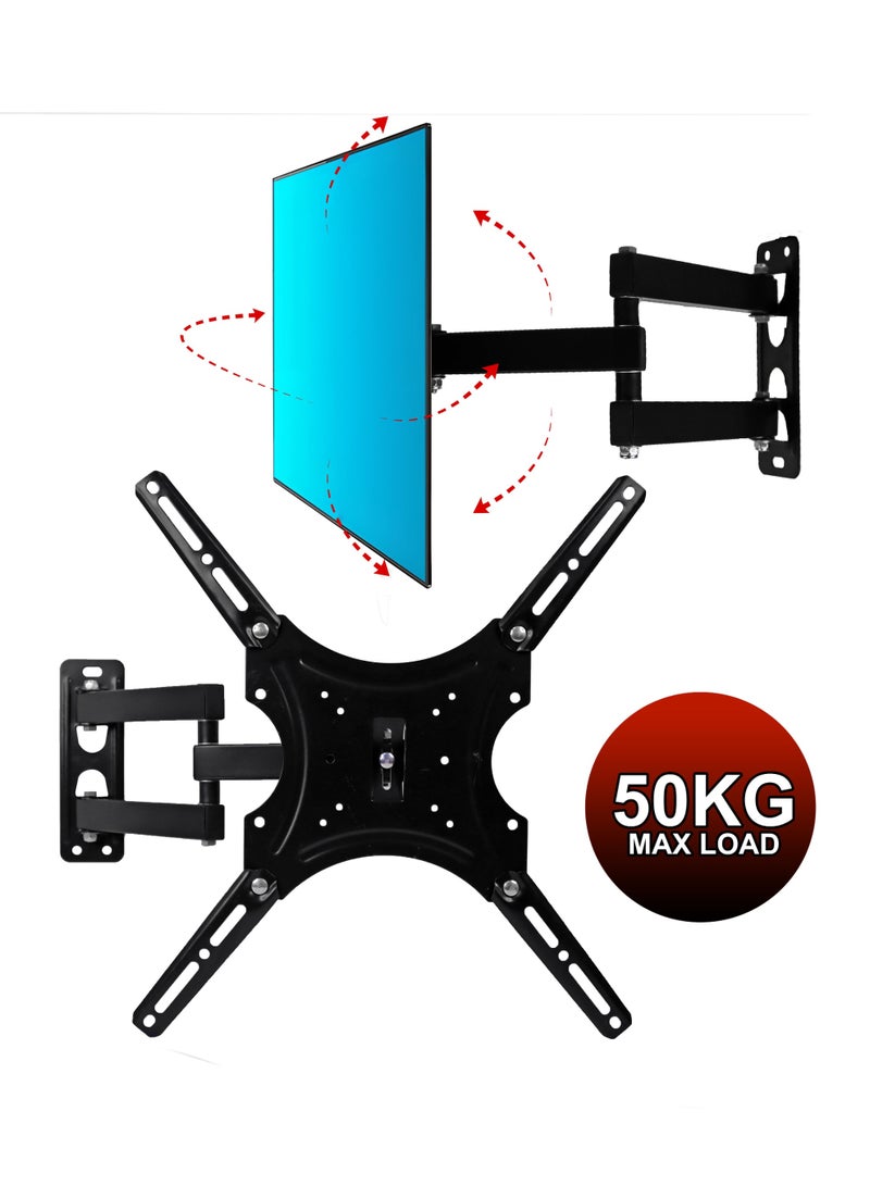 Wall Mount TV Stand Holder Full Motion Swivel and Tilt for 14-55 Inch Monitors And Televisions LCD LED Long Arm Swivel Bracket Flat Screen Panel - Image 1