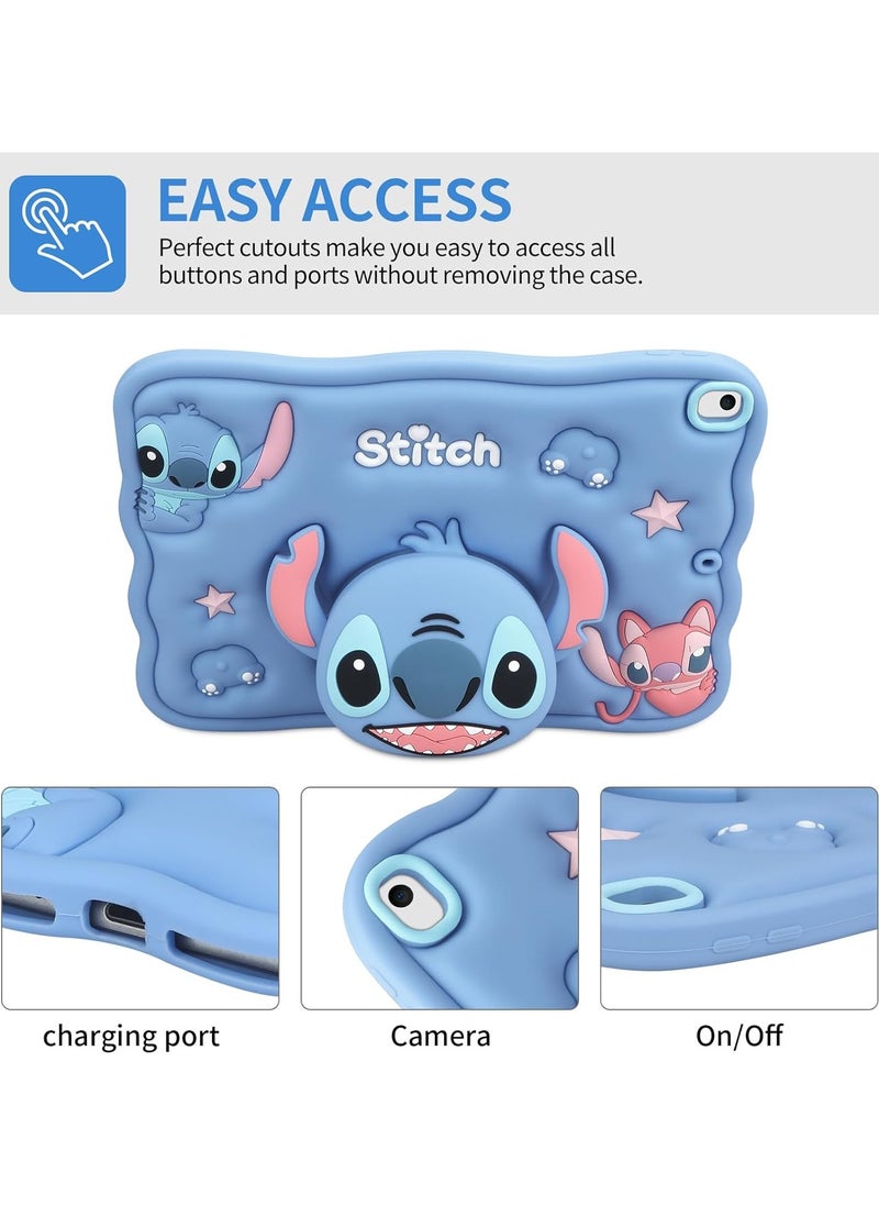 General Suitable for iPad 9th generation, 8th generation, 7th generation phone case 10.2 inch kids girl with screen protector stand cute anti-silicone full body protection tablet case  - Image 4