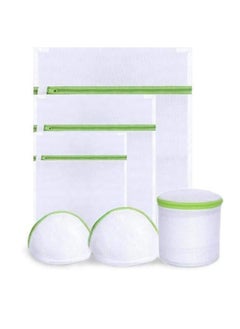 Womdee Laundry Bag Drawstring Bra Underwear Products 6Pcs/Set Laundry Bags USeful Mesh Net Bra Wash Bag Zipper Laundry Bag, Multi Color  - Image 1