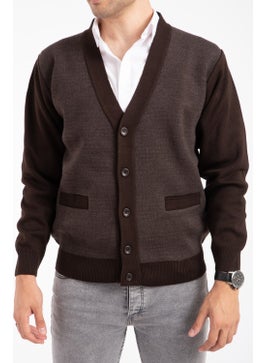 Men's Middle Age and Above Knitwear Knit Acrylic Winter Dad Cardigan 2062-Brown Color-Buttoned - pzsku/ZF0CF7E131DB5AA56F1B1Z/45/_/1733940752/60b68117-23d7-418c-81ca-29c001727877